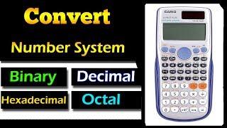 Number Base Conversion in Scientific Calculator (fx-991 ES plus)