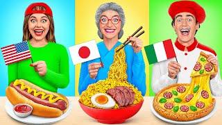 Sfida Di Cucina — Io vs Nonna | Cibo Da Diversi Paesi Multi DO Challenge