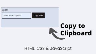 Copy Text to Clipboard Using JavaScript