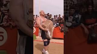 The way Magnus Samuelsson traveled with this 173 KG (381 LB) stone 