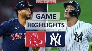 Boston Red Sox vs. New York Yankees Highlights | June 4, 2021 (Eovaldi vs. King)