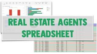 Real Estate Tracking Agent Performance and Sales Template for Google Sheets (Excel)