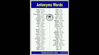 #Antonyms Words..#short video #shorts @timetolearn1202