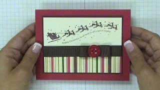 Stampin' Up! Tutorial: Wandering Words Christmas Card