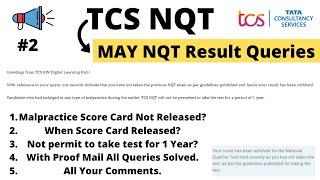 TCS MAY NQT 2021 Result Queries | Score Card Not Released | Not permit to take test | PART-2