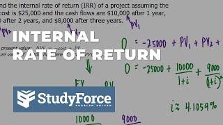 Internal Rate of Return (IRR) Calculation #finance #investments