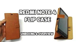 Cassiey Redmi Note 4 Flip Cover | Brown | Unboxing & Review (INDIA)