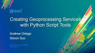 Creating Geoprocessing Services with Python Script Tools