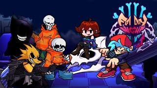 Sans Doesn't Trust Humans!! Friday Night Funkin' - Full Combo!! - Distrust V3 DEMO