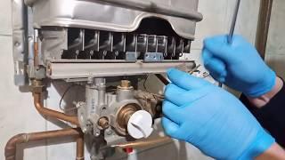 Колонка Vaillant  тухнет в процесе работы