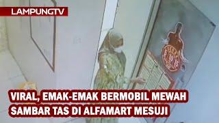 Viral, Emak-emak Bermobil Mewah Sambar Tas di Mesuji