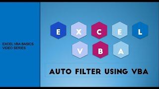 VBA Code for Excel auto Filter with Single and Multiple Criteria.