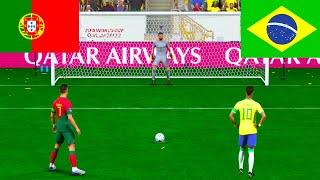 FIFA 23 ! PORTUGAL VS BRAZIL ! RONALDO VS NEYMAR I  PENALTY SHOOTOUT ! PC GAME NEXT GEN 4K!