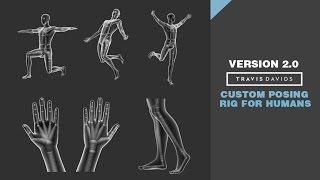 Zbrush - Custom Posing Rig For Humans (VERSION 2)