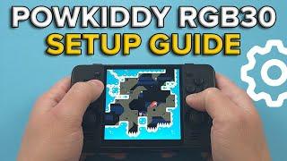 Powkiddy RGB30 Ultimate Setup Guide - ArkOS, Roms & Pico-8, Box Art and Tweaks