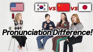 ENGLISH and THREE ASIAN languages Word Differences! (American vs Chinese vs Japanese vs Korean)