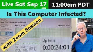 Investigating a Probably Infected Computer - Live Stream Sat Sep 17 2022