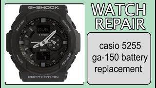 casio 5255 ga-150 battery replacement