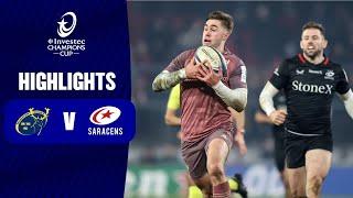 Instant Highlights - Munster Rugby v Saracens  Round 3 | Investec Champions Cup 2024/25