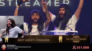 MoistCr1tikal wins "Best Variety Streamer" and reacts to his acceptance speech - Streamer Awards