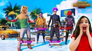 ПЕРВЫЙ БОМЖ С МИФИЧЕСКИМ ЛОББИ В ПУБГ МОБАЙЛ  ПРИТВОРИЛСЯ БОМЖОМ PUBG MOBILE