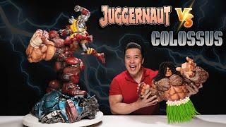 JUGGERNAUT vs. COLOSSUS!!! CRAZY Customized Custom X-MEN Diorama Statue!