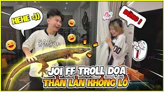 Joi Ép Ép Troll Doạ Thằn Lằn khủng Lồ Bé Mon Khóc Hét