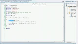 Advanced C++ Tutorials 1 : Vectors & Physics : Convert Polar to Cartesian