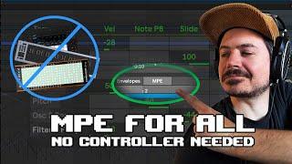 MPE Edits WITHOUT a midi Controller in Ableton Live