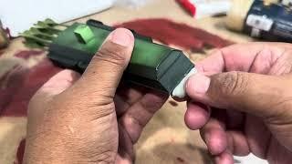 Repairing 1/4 scale green arrow chip ￼