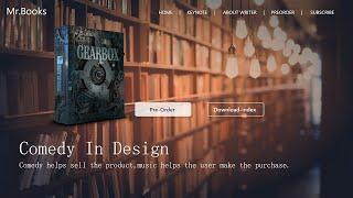 Author Book Website UI Creation - Adobe XD tutorial (Design Experience )
