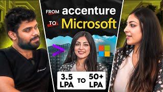 Accenture to Microsoft | 3.5 LPA to 56 LPA