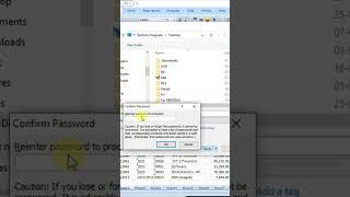 Protect Your Excel Data with a Password #shorts