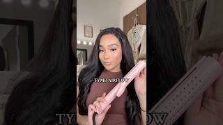 TYMO AIRFLOW 2 IN 1 STRAIGHTENER AND CURLER REVIEW!  #shorts #tymobeauty #hairtutorial