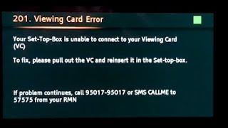 Dish TV Viewing card error (VC) solution |Dish TV error 201 solution in Hindi|   Dish problem solved