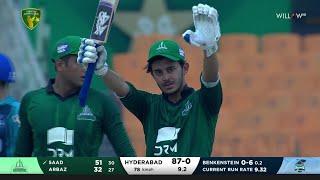 Saad Baig 64 runs vs Gwadar Sharks| 5th Match - Hyderabad Hunters vs Gwadar Sharks