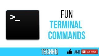 Fun Terminal Commands