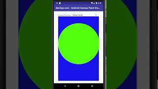 android canvas and paint common function example