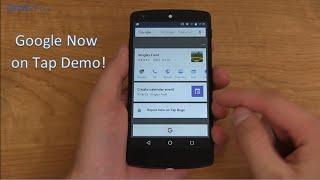 Google Now On Tap Demo: Android M Dev Preview 3