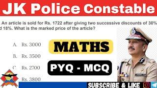 JK police constable exam. .. Maths imp questions #jkpmaths