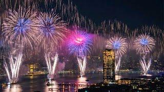 New York City Macy's 4th of July Fireworks 2024 on Hudson River 4K HDR : Biggest Fireworks in USA