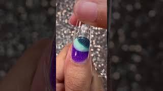 Polygel (Marble) Space Nail #shorts #nails