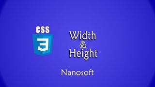 Learn CSS3 in urdu _ Width & Height _ Lecture #8 _ Nanosoft