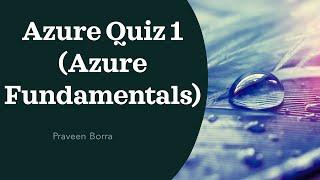 Azure Quiz 1.1| Azure Fundamentals | Azure Interview Questions & Answers | AZ 900 Exam Preparation