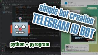 Simple Telegram ID Bot: getting user ID and handling forwarded messages with Pyrogram. Tutorial.