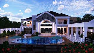 Stunning 6 Bedroom Mansion Design   ID9043