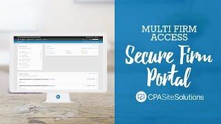 CPA Site Solutions Portal - Multi Firm Access