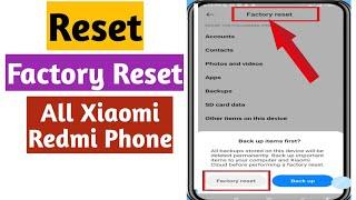 How to Reset Redmi mi Phone | Factory Reset mi Redmi Phone 2025