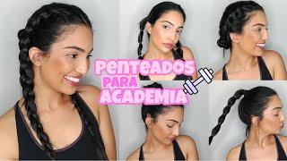 5 PENTEADOS FÁCEIS E ESTILOSOS PARA ACADEMIA PARA FAZER EM 5 MINUTOS!