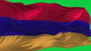 Armenia Flag Waving | GREEN SCREEN & CHROMA MATTE